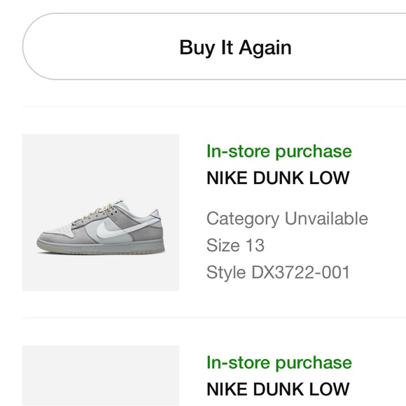 Nike Dunk Low Wolf Grey Pure Platinum Men's Sneaker DS 100% Authentic - Picture 12 of 16